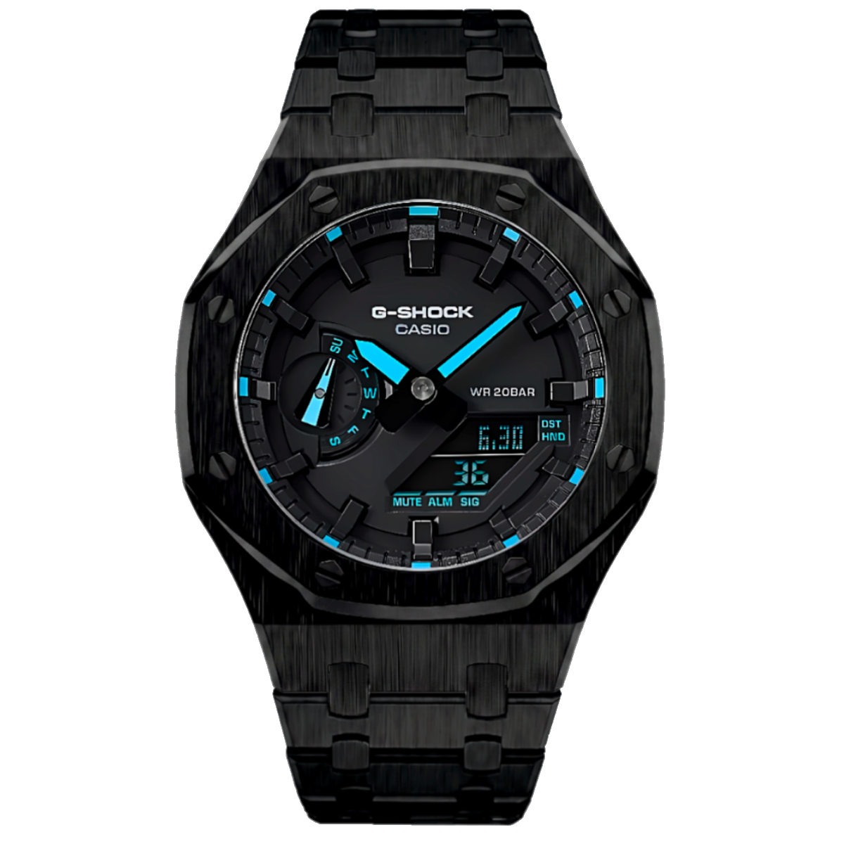 MOD WATCH CO. Blue & Black Steel Mod