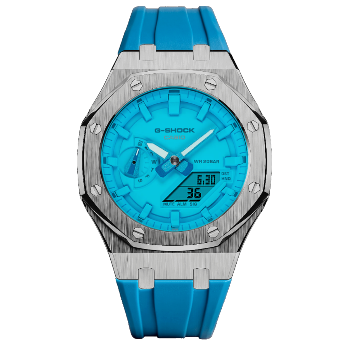 MOD WATCH CO. Blue & Silver Mod