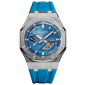 MOD WATCH CO. [Exclusive] Premium Blue & Silver Solar Mod
