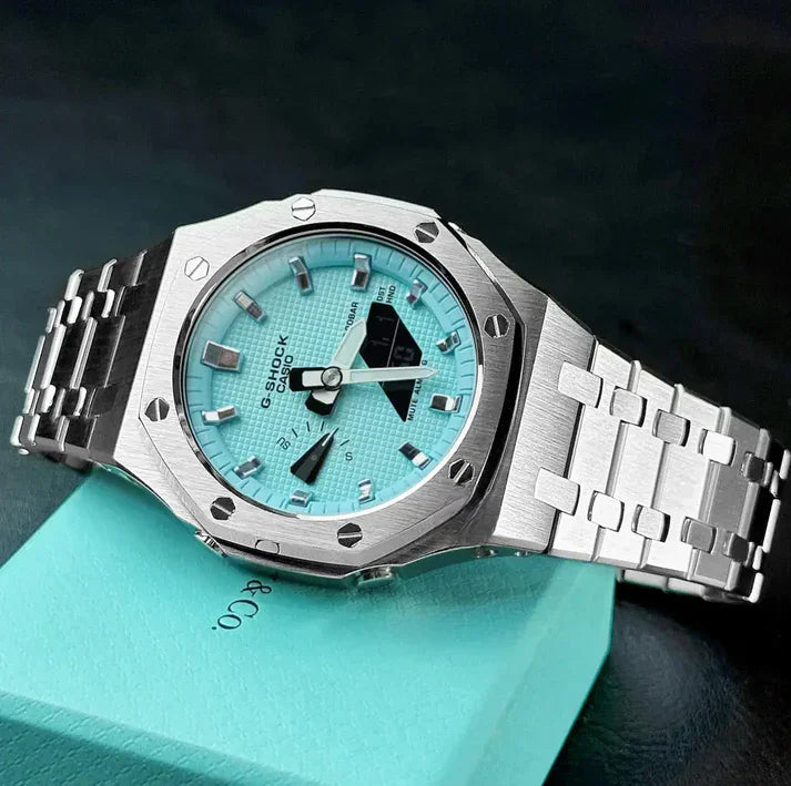 MOD WATCH CO. [Exclusive] Silver & Tiff Blue Mod