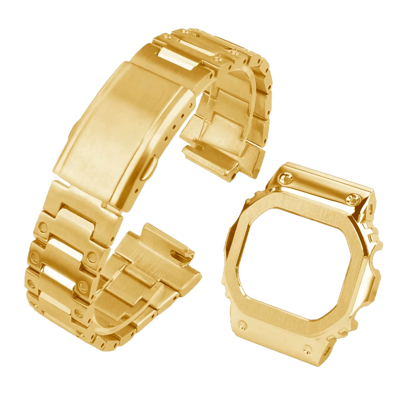 MOD WATCH CO. Full Gold Steel Square Band