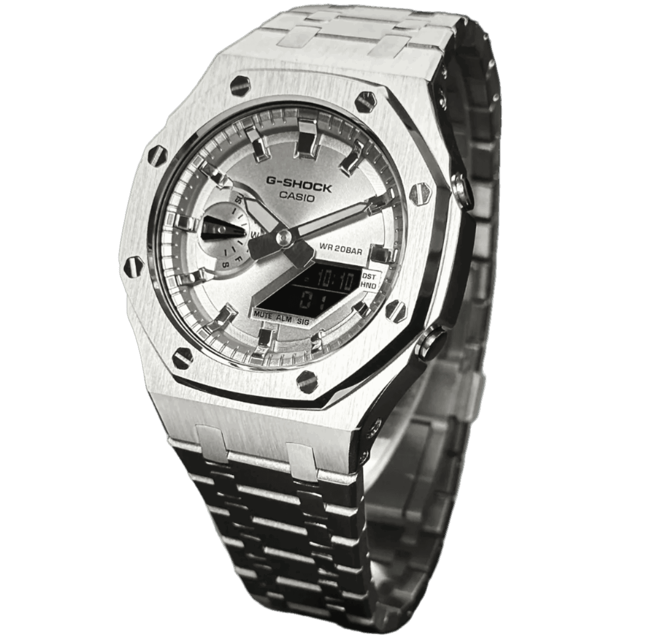 MOD WATCH CO. Full Silver Steel Mod