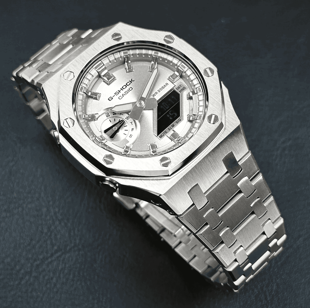 MOD WATCH CO. Full Silver Steel Mod