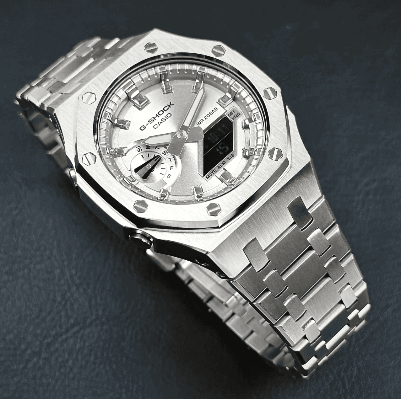 MOD WATCH CO. Full Silver Steel Mod