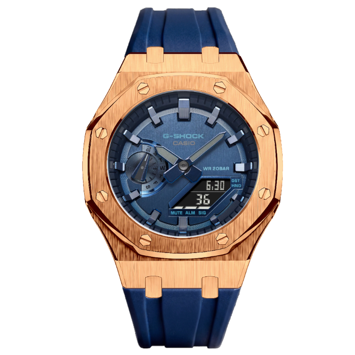 MOD WATCH CO. Premium Blue & RoseGold Mod