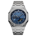 MOD WATCH CO. Premium Blue & Silver Steel Mod