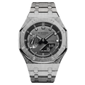 MOD WATCH CO. Premium Full Silver Steel Mod