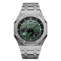 MOD WATCH CO. Premium Green & Silver Steel Mod