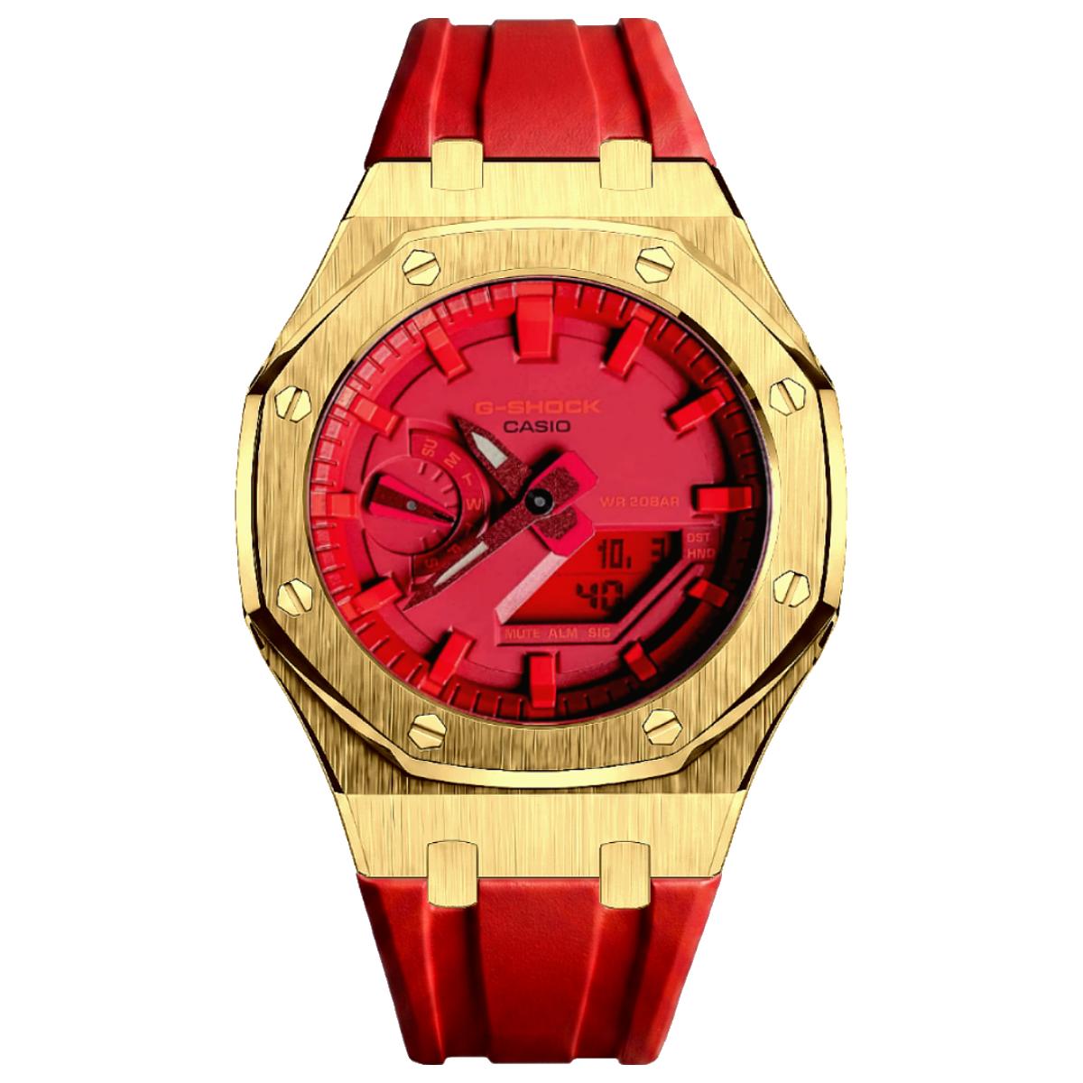MOD WATCH CO. Red & Gold Mod