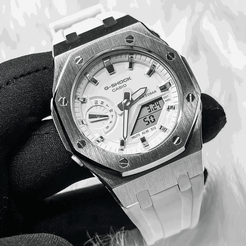 MOD WATCH CO. (Special Edition) White & Silver Mod