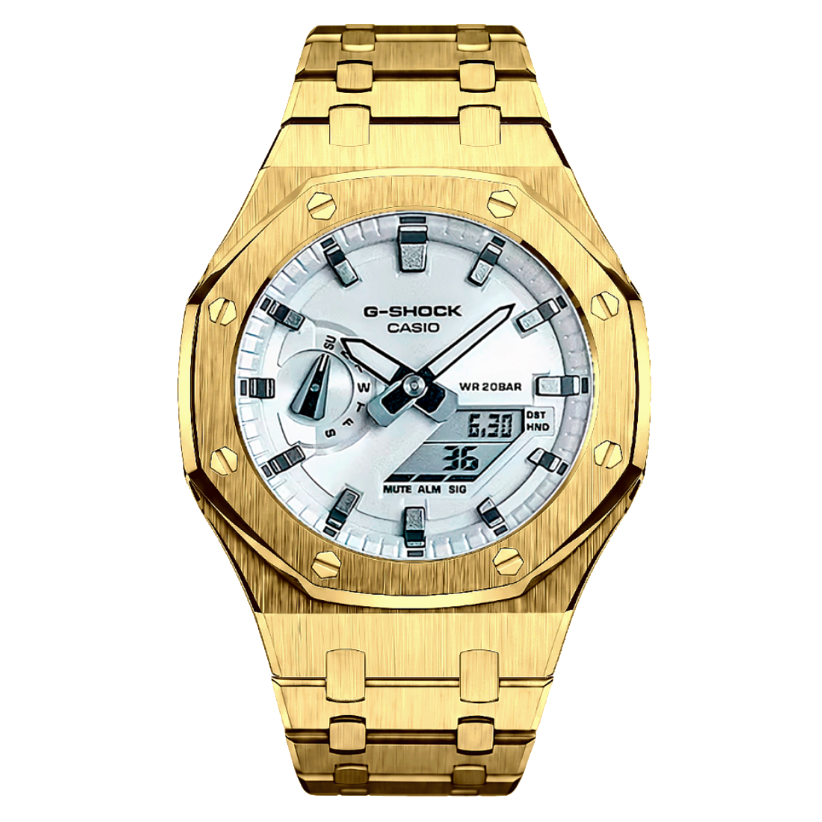 MOD WATCH CO. White & Gold Mod